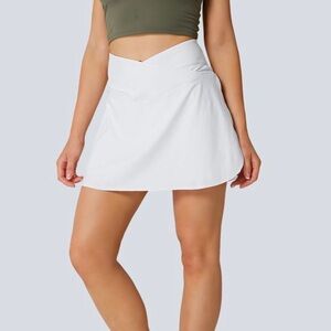 Halara Everyday SoftlyZero™ Airy Crossover 2-in-1 Side Pocket  Tennis Skirt